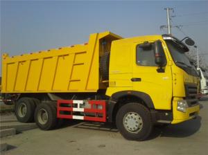  Big Yellow Dump Truck , 6x4 Rigid Tipper Trucks Used In Mining ZZ3257N3847A Manufactures