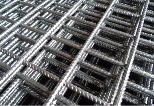 Customized Concrete Reinforcement Welded Wire Mesh Non Galvanized Ribbed Bar Steel 6 Gauge