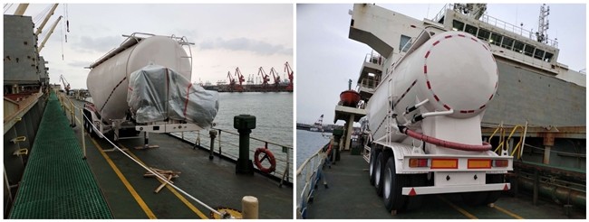OEM Heavy Duty 54000kg Dry Bulk Cement Trailer