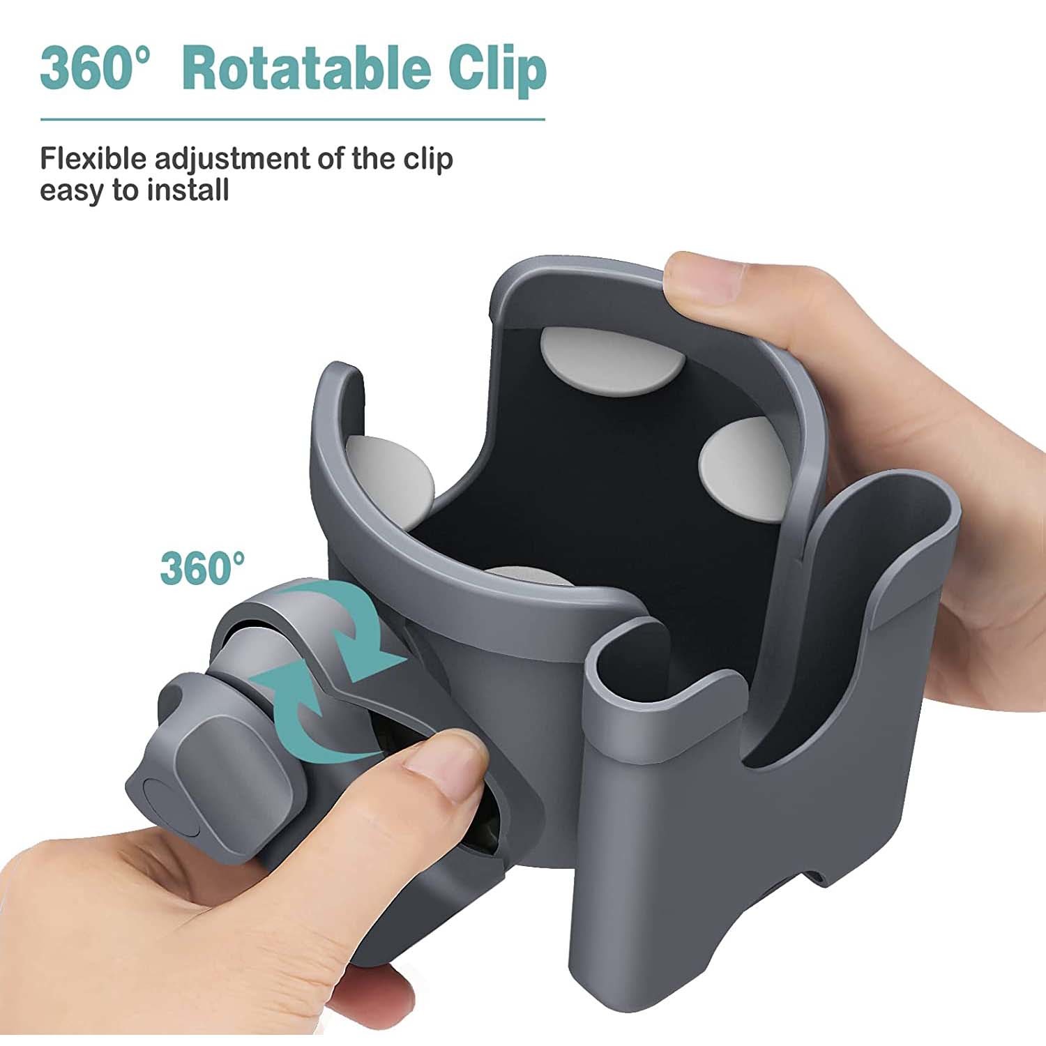 ABS Universal Pram Coffee Cup Holder For Wheelchair Bike