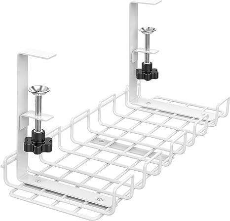 Under Desk Cable Management Trays for Organized Workspaces Single Tier 1mm Thickness