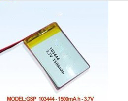  High capacity li-polymer batteries103444 1500mAh 3.7v Manufactures