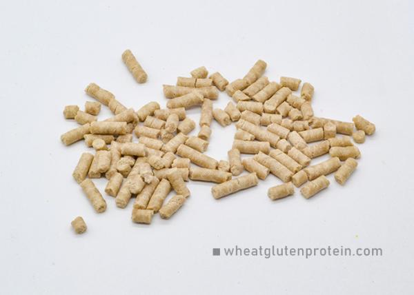 Vital Wheat Gluten Aquaculture Fish Feedstuff , No Smell Wheat Protein Pellets