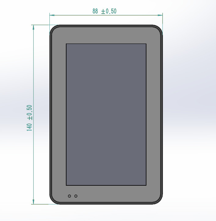 White Color 5 Inch OEM Industrial POE Tablet Small Wall Mount Touch Screen with RJ45 Ethernet NFC Module Serial Port