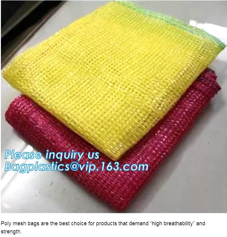 Reusable Solid Shopping Bag String Grocery Bag Shopper Cotton Tote Mesh Net Woven Portable Durable Shopping, BAGEASE