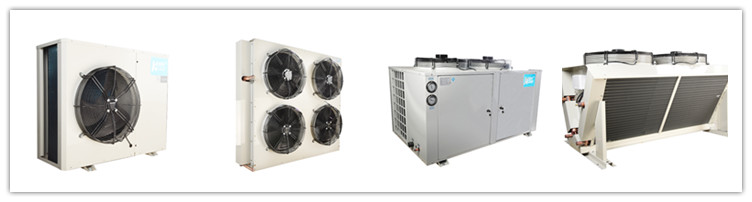 H Type Condenser Air Cooled Condensing Unit Heat Exchanger For Cold Room
