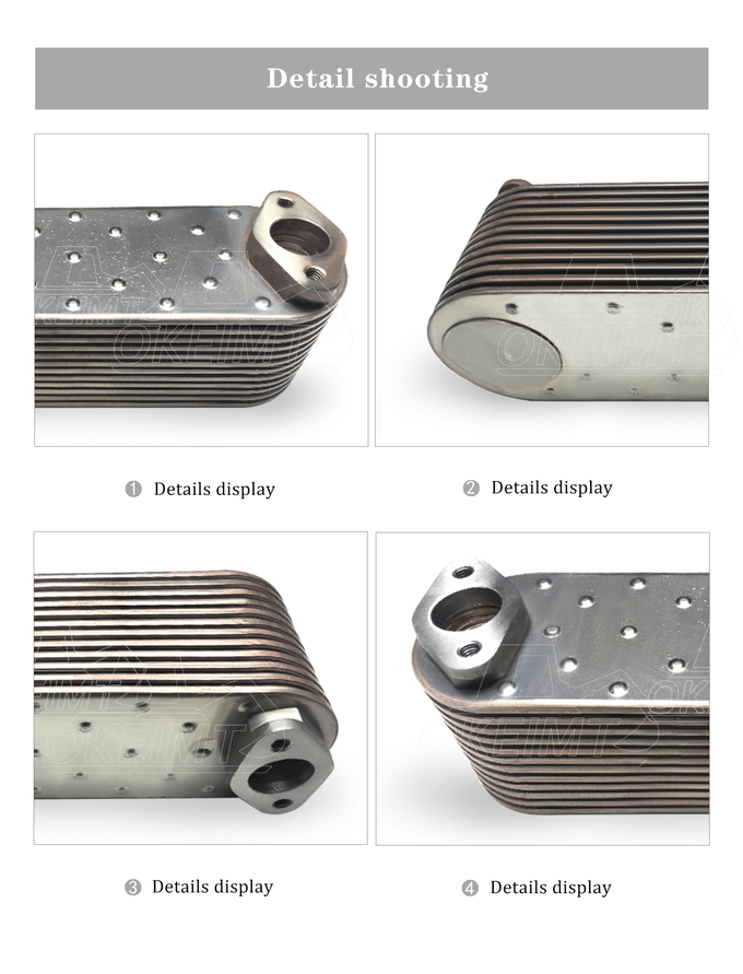 R944B 9275365 Oil Cooler Core For Liebherr R944B Excavator Engine Parts