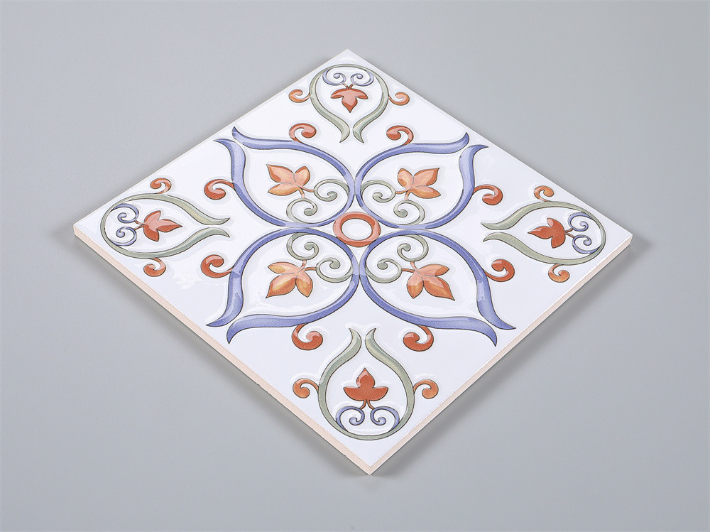 White And Blue Encaustic Wear-Resistant 20x20cm Floor Tiles For Balcony And Grade AAA Tile For Kitchen