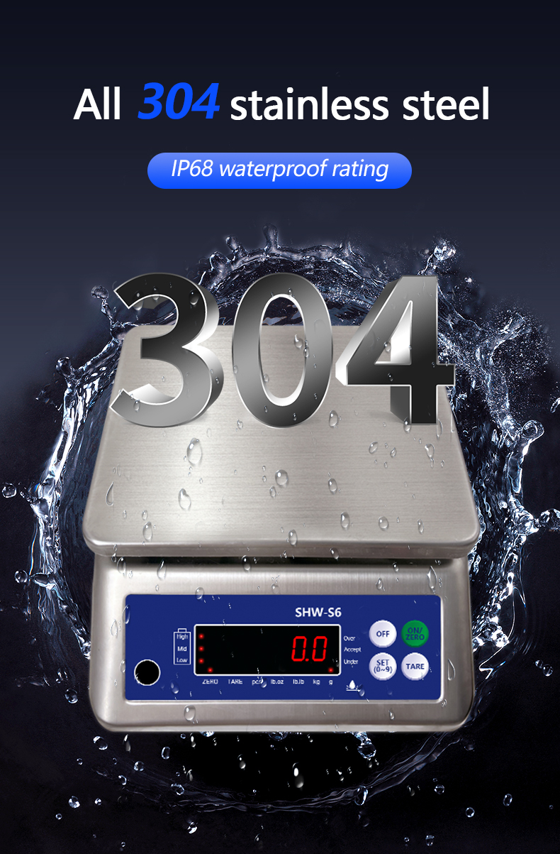 AV220V/50HZ Waterproof Double Screen Electronic Scale 30kg for Customized OBM Support