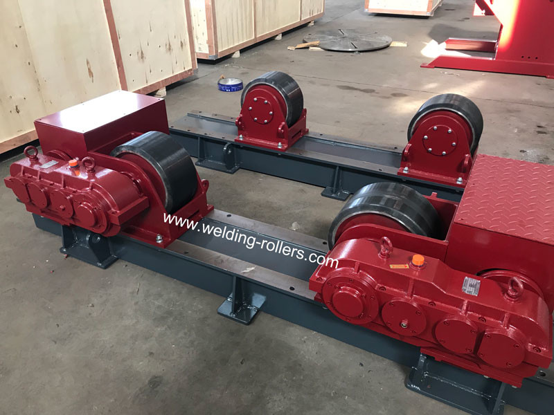 20T Welding Turning Rollers For Pipe Butt With PU With Bolt Adjustment
