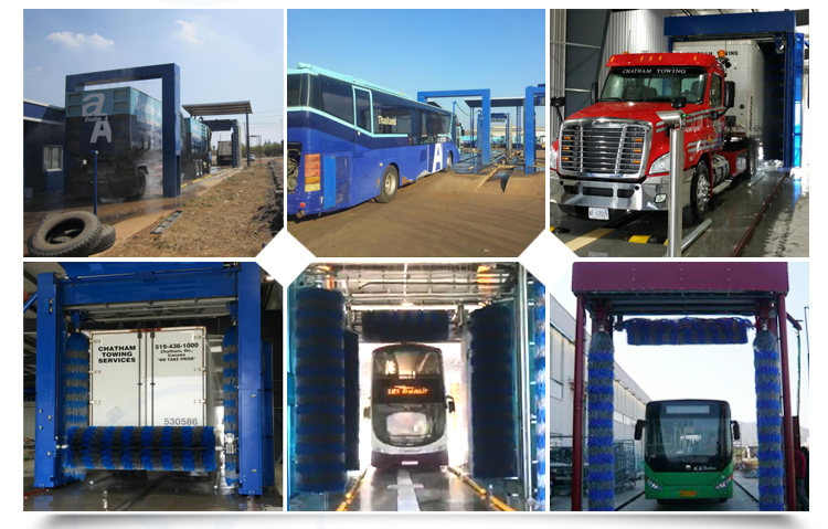 Portal Foam Bus Or Truck Washing Station 22500x4600x5500mm Certificate ISO14001