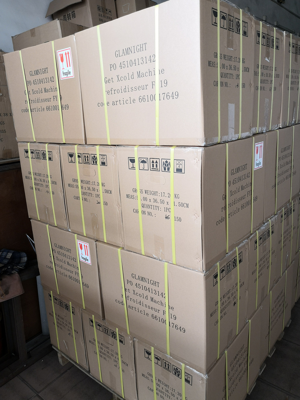 Colorful Sticker Decorated, shot Chiller dispenser with effective Compressor Cooling system