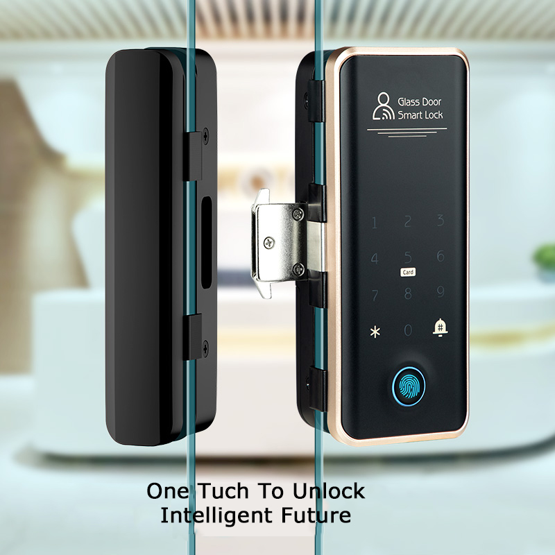 G3S Glass Door Smart Lock TTlock App Key Password Card Fingerprint Digital Lock