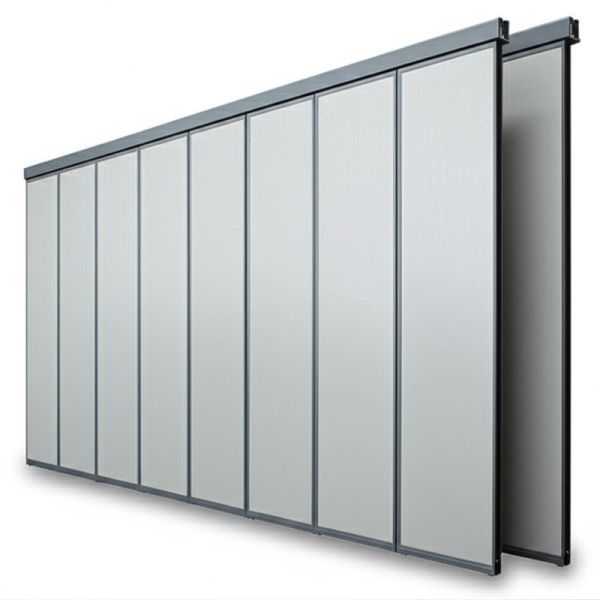 Quality No Floor Track Acoustic Partition Wall with Q235 Steel Frame and Up to 18M Height for Conference Halls for sale