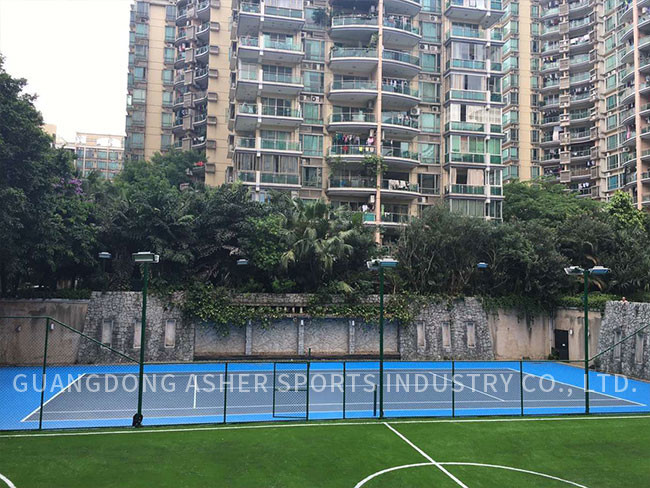 Slip Resistant Acrylic Sports Flooring Badminton Court Use Environmental Friendly