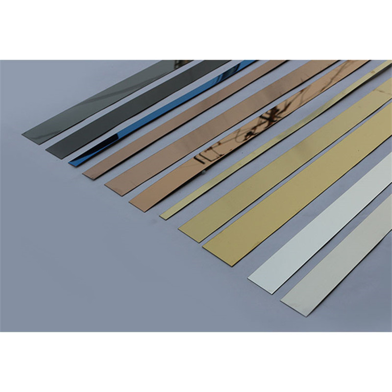 customized sizes gold mirror stainless steel strip or flat bar 201 304 316 grade quality
