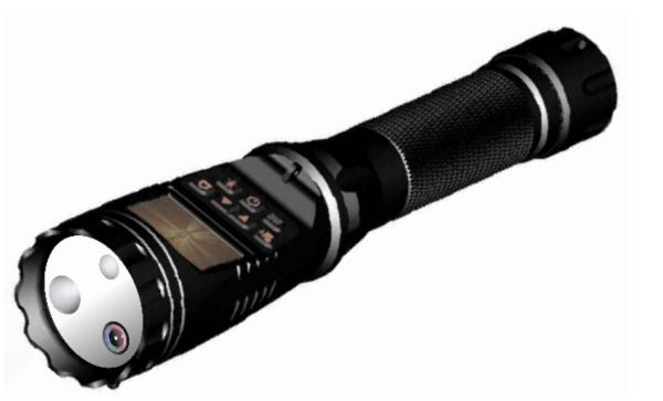 H.264 Police Security flashlight DVR Multi Functional 8000mAh Battery CE