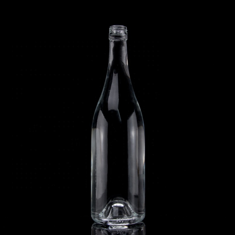 500ml Soft Beverage Glass Water Bottle with Transparent Design and Screw Cap Lid