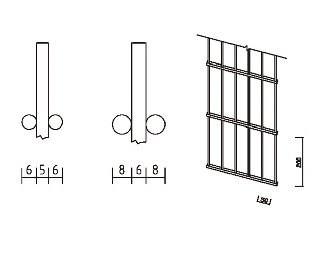 Horizontal Wire 868 Mesh Fence Powder Plating For Garden Separate Fencing