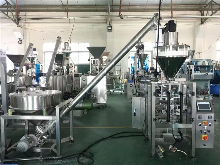 CE quad stand up pouch filling and bagging sealing machine for flour food powder