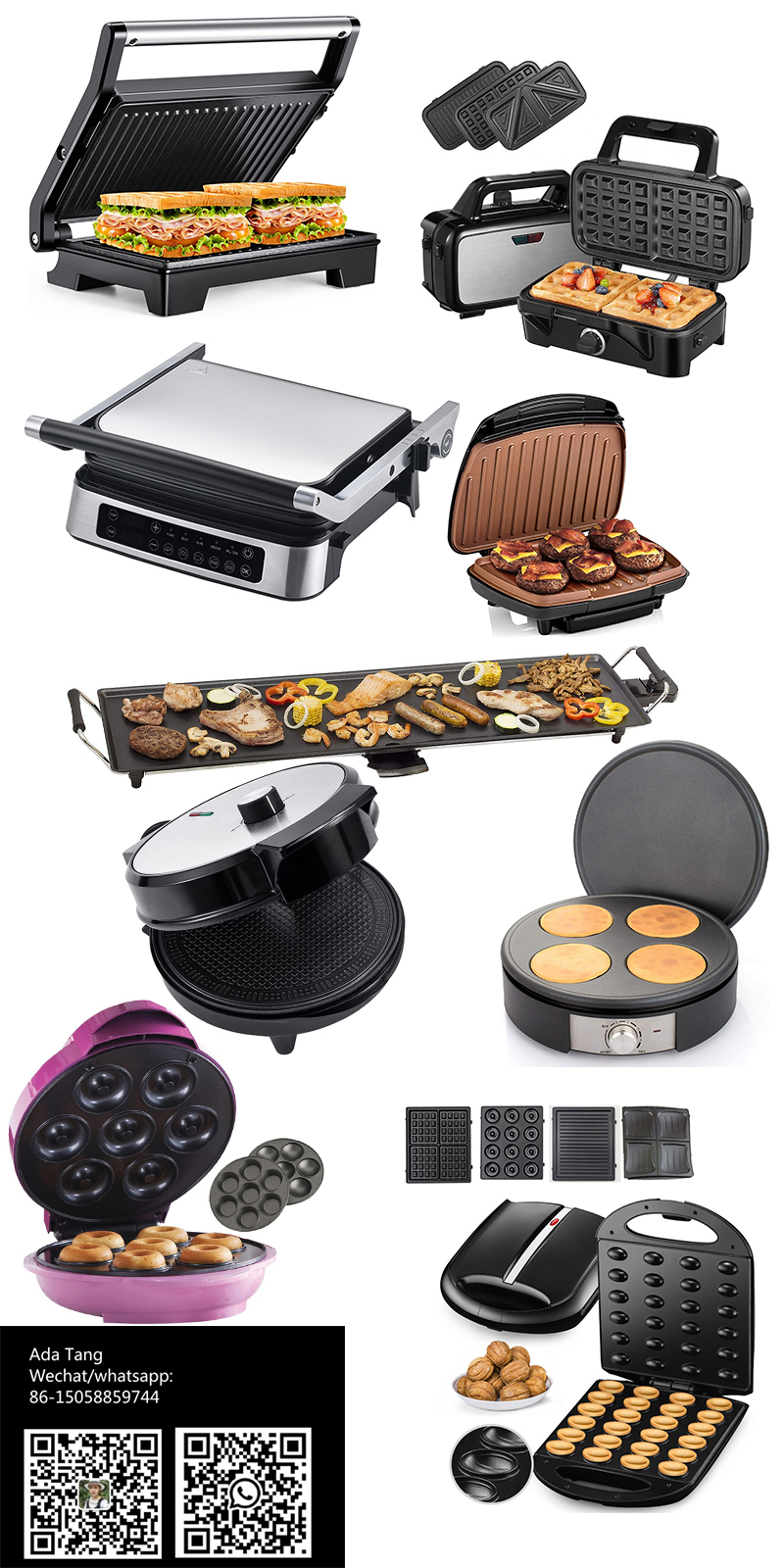 Household 3 In 1 Hot Dog Cake Waffle Maker Machine Commercial