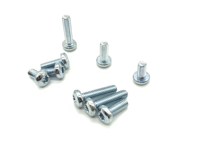 Alloy Steel Pan Head Torx Screws Zinc Plated With 0.4 Mm Thread Pitch