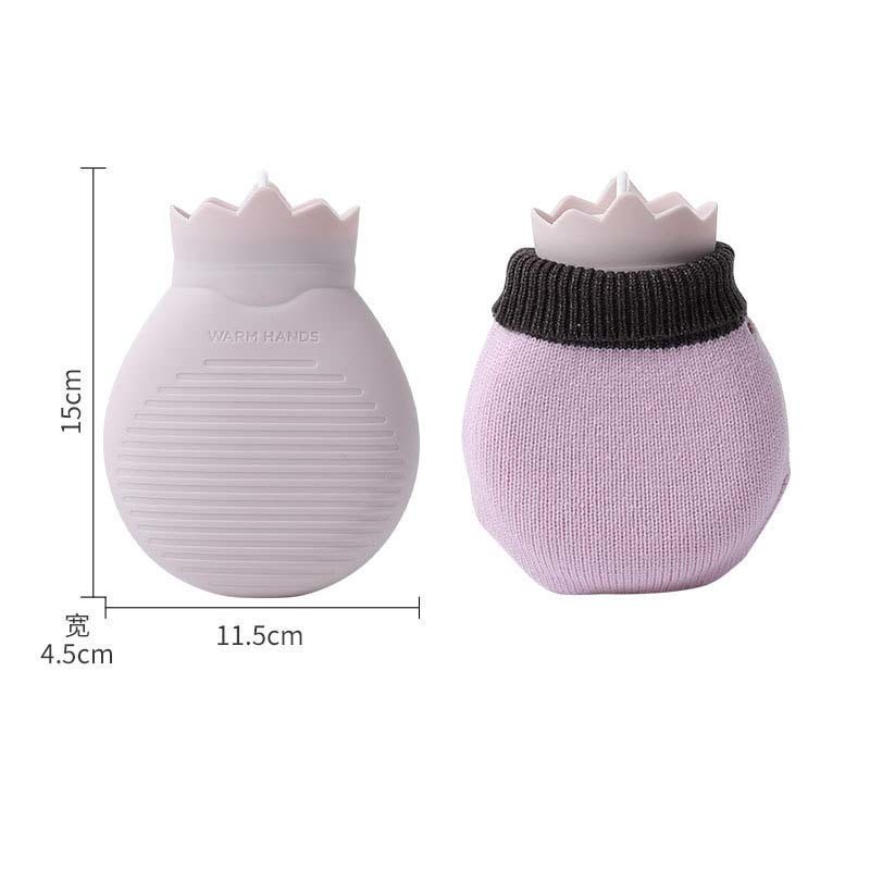 Silicone Hot Water Bottle Bag Hand Feet Warmer Leakproof And Odorless For Hot Compress Pain Relief Cold Compress