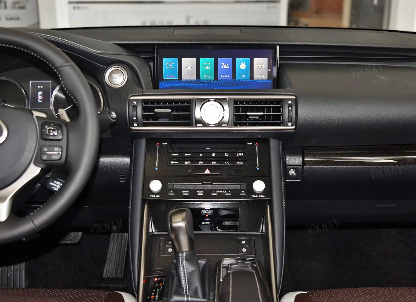 Viknav Linux System For Lexus IS 2017 -2019 Wireless Apple CarPlay Android Auto only support original car 10.25 inch Scr