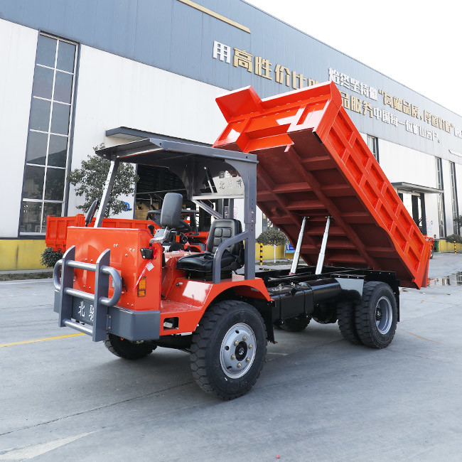 Fuel Efficiency Underground Mining Truck 10 Ton Articulated Truck With Canopy Cabin