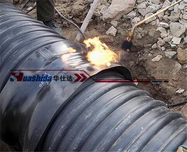 HDPE Corrugated Pipeline Joint Heat Shrink Sleeve Wrapping Sleeve