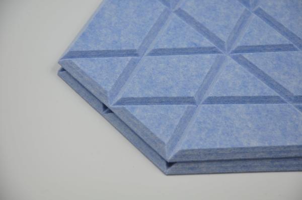 Multi Function Colorful Hexagon Sound Absorbing Panels PET Acoustic Sound Wall