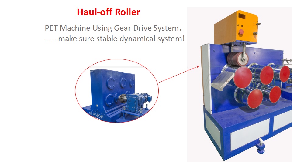 Single Screw Plastic Recycling Machinery 9mm PET Strap Extrusion Line