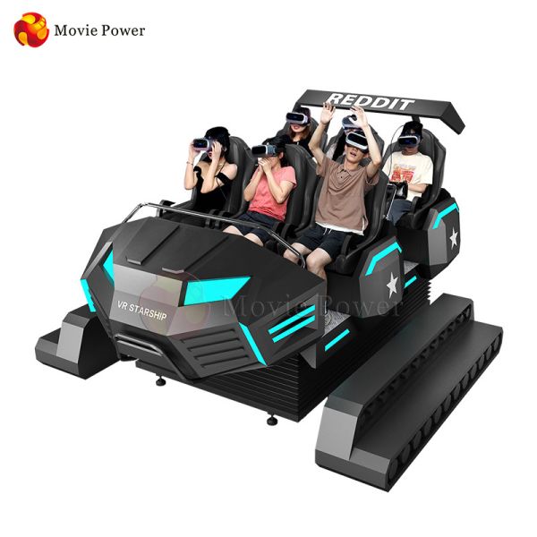 Theme Park Immersive 9d Vr Game Machines 6 Seater Roller Coaster Cinema