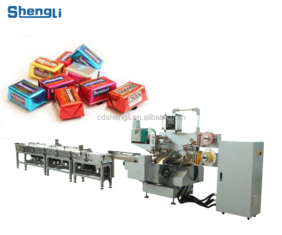 Electric Driven Double Twist Candy Chocolate Wrapping Machine for Candy Packaging Line