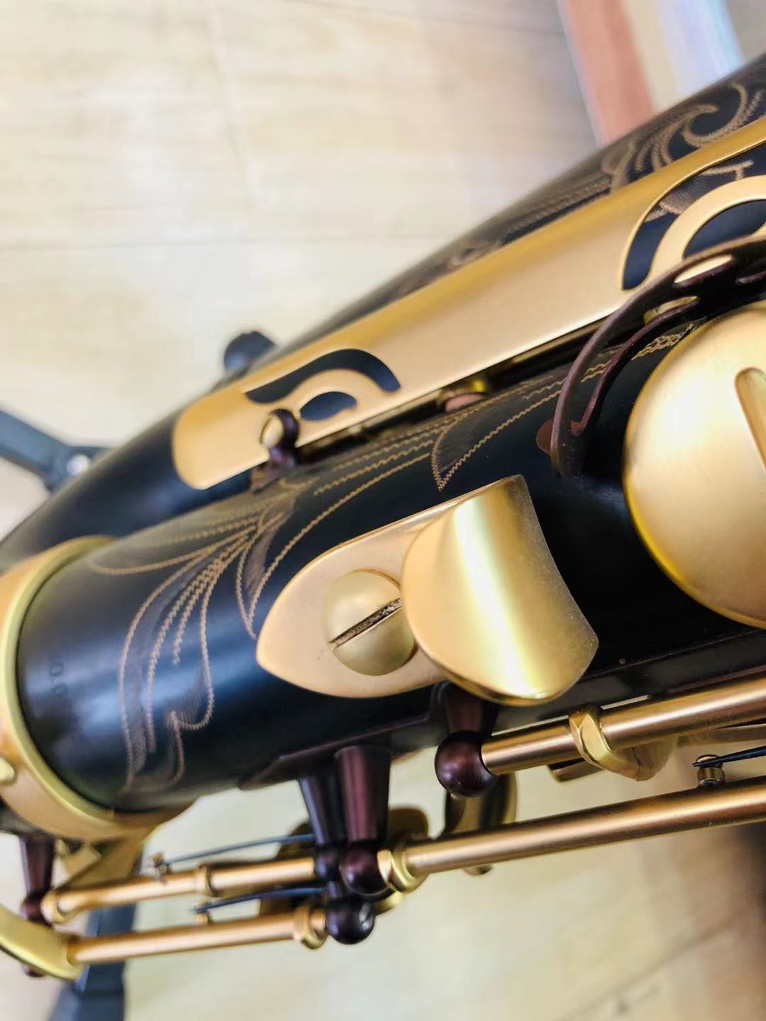 children musical instrument white painting saxophone for children Hot selling Bb brass Curved Soprano Saxophone