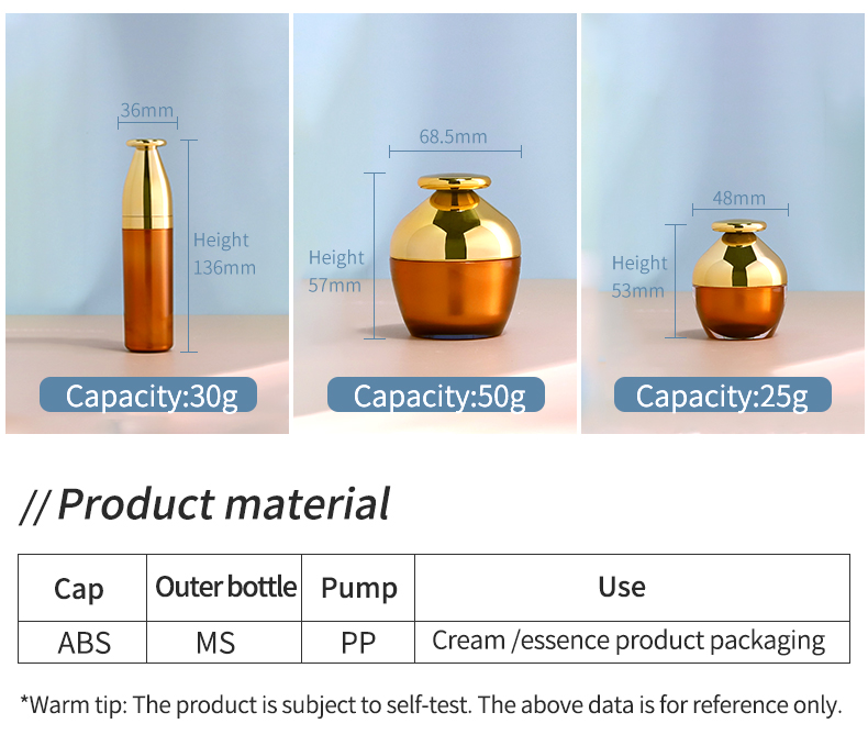 Skin Care Serum Luxury Cosmetic Bottles 30ml 50ml 100ml 110ml Face Cream Jar for Packaging