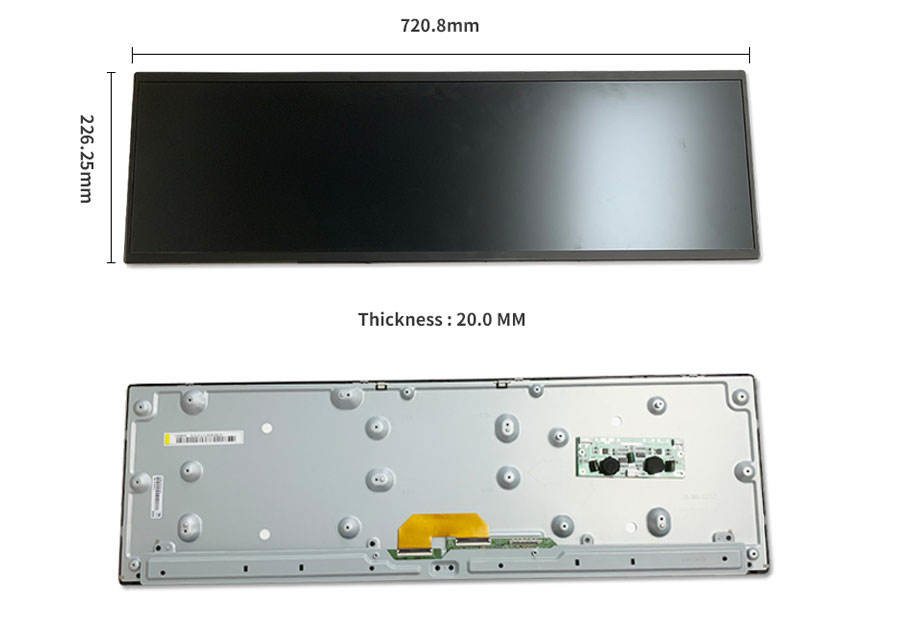 29 Inch BOE DV290FBM-N10 High Brightness 700nits Stretched Lcd Display LVDS 1920x540 2K