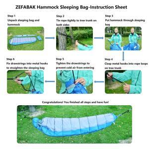 Camping Hammock Sleeping Bag Timberland Hammock Sleeping Bag, Set of 2, 1PC