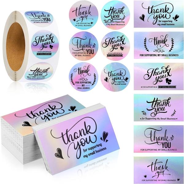 Thank You Cards, Christmas Stickers Set, Thank You Business Card Thank You Roll