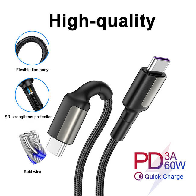 0.5m 60Watt USB PD Cable