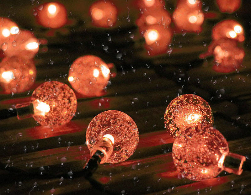 Flexible Decrata Solar Garden Ball Lights 1200MAh Rechargeable Ni MH battery
