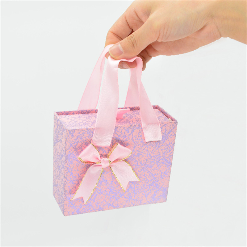 Small Perfume 3mm Cosmetic Packaging Box With Ribbon Handle ALLICO