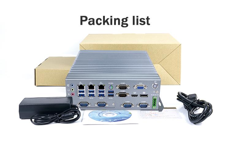 Packing list
