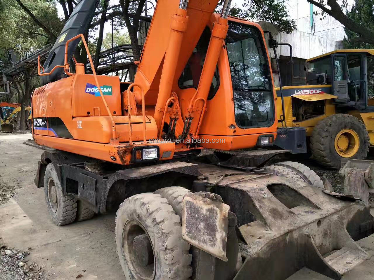 wheel excavator Doosan 210-7W second hand excavator