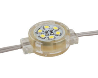 Quality Waterproof RGB LED Pixel Point Light IP65 0.5W DC12V SMD2835 30mm 30000H for sale