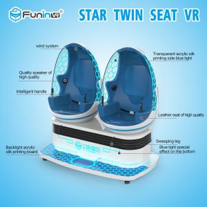 Blue + White 9D VR Simulator 2 Seats With 3D Deepoon E3 Glasses