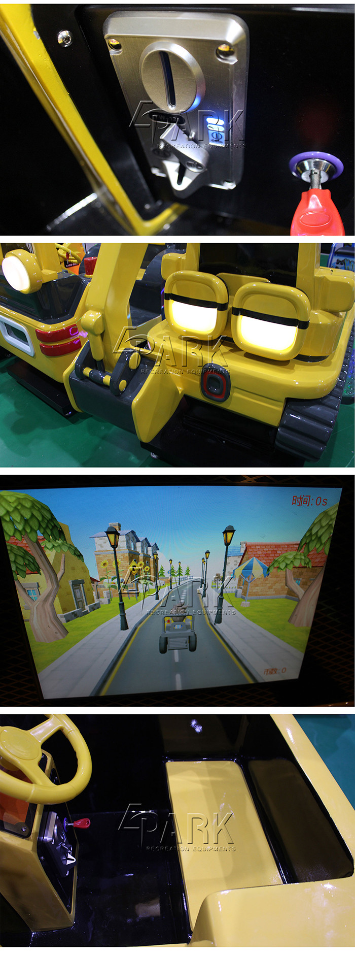 Child Coin Operated Engineering Simulator Game Machine For 1 Player