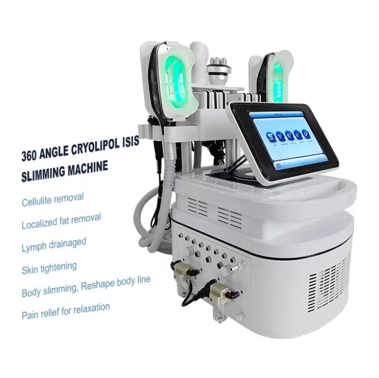 360 Cryo 40K Cavitation Body Sculpting With Double Chin Handle For Cellulite Removal