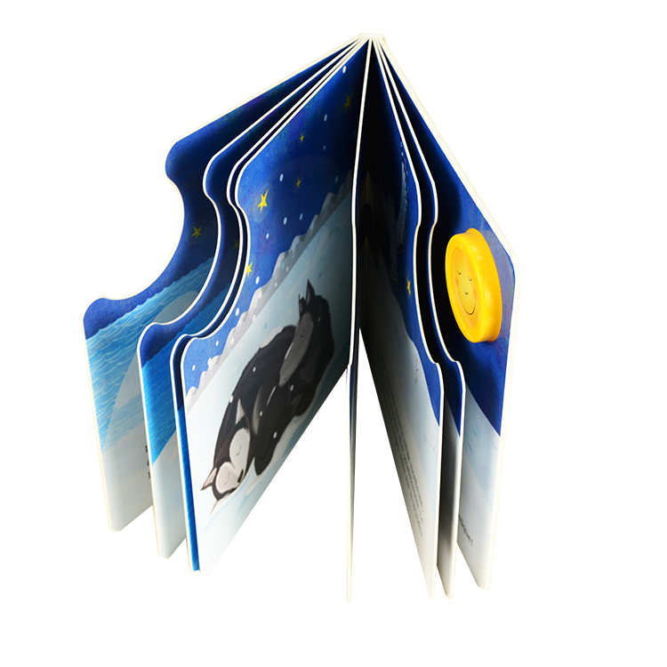 4C 4C Cover Color Light Up Book Matt Lamination Gilding Finishing