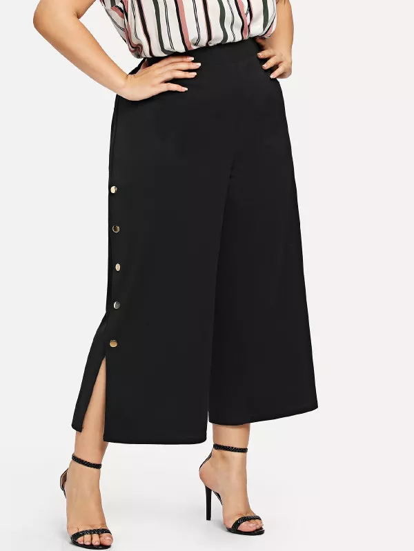 custom make high quality plain black wholesale track pants for woman